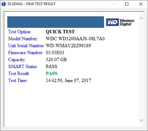 Test results