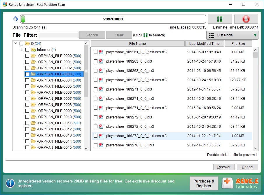 Fast Partition Scan