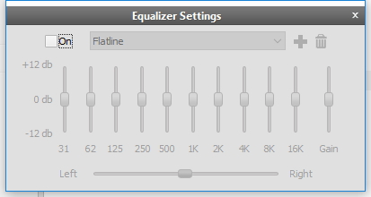 Equalizer Settings