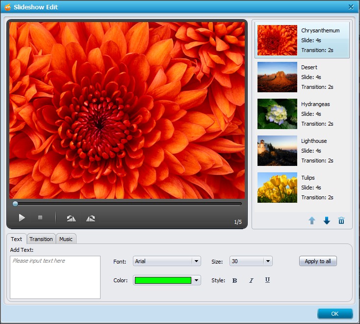 Slideshow Editor