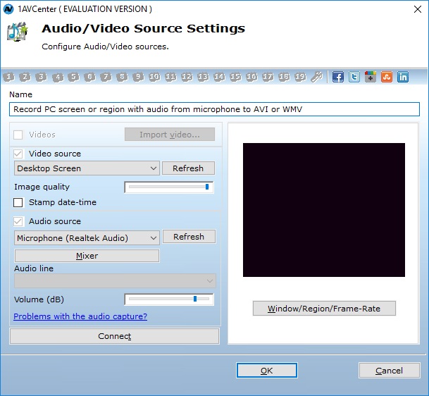 Audio-Video Source Settings