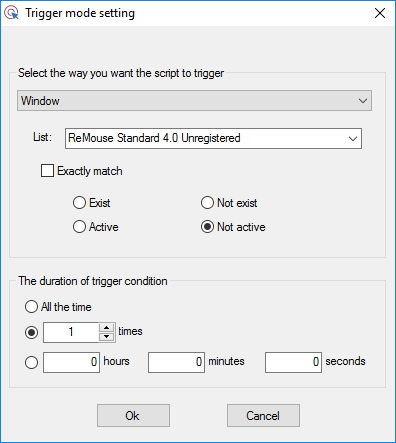Configuring Trigger Mode Settings