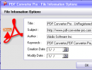 File information options