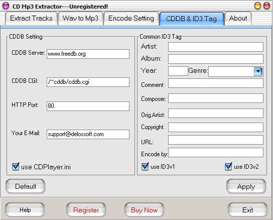 CDDB and ID3 Tag information