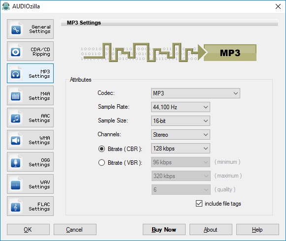 MP3 Settings