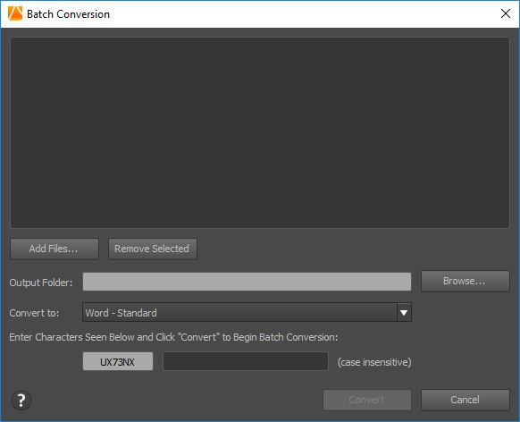 Batch Conversion Tool