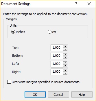 Document Settings