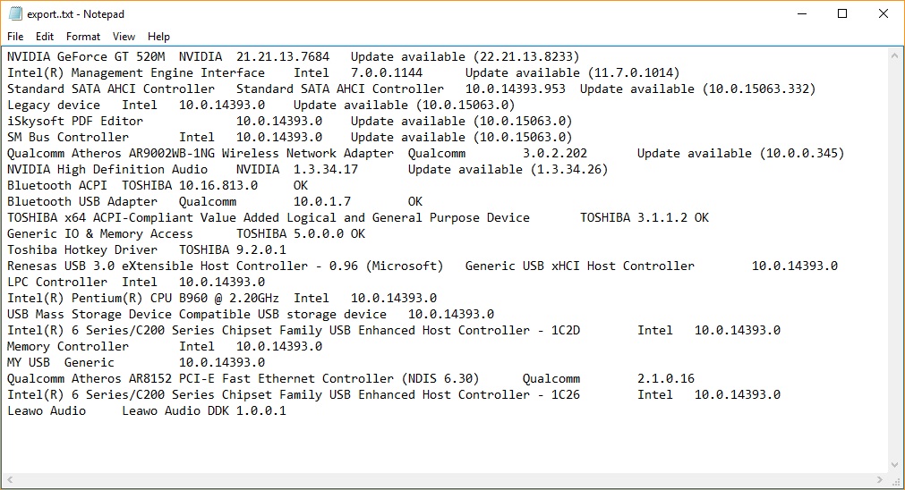 Export List to Text File