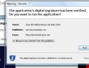 Confirmation dialog box for downloading JNLP file