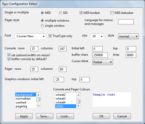 GUI Preferences