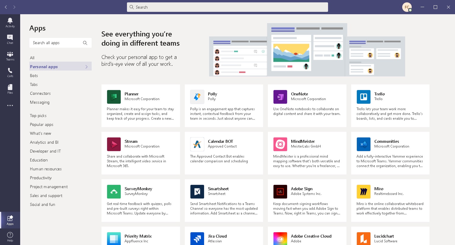 Apps for Teams