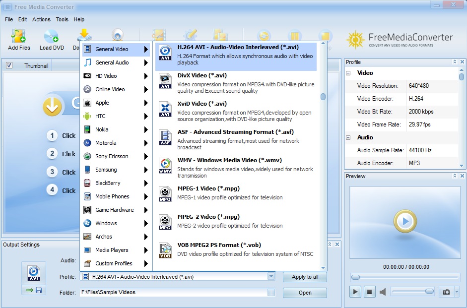 Output Profiles