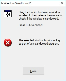 Is Windows sandoxed?