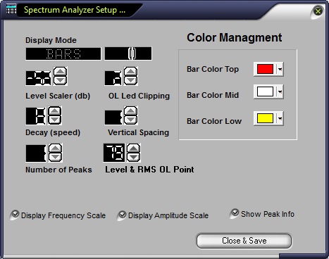 Spectrum Analyzer Setup