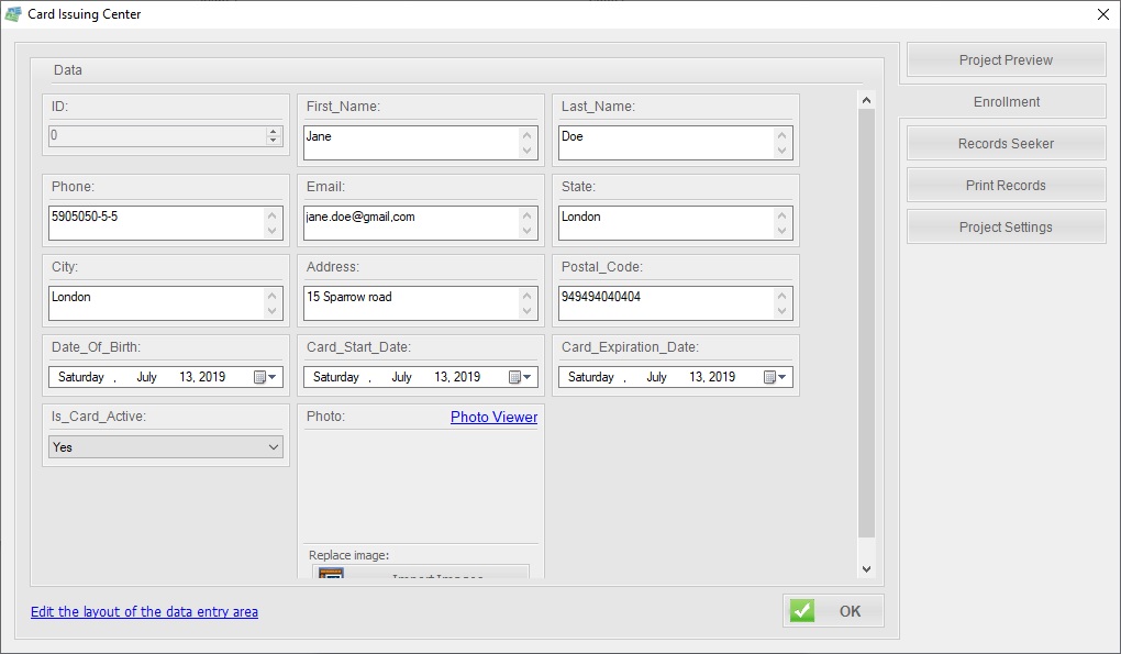 Card Issuing Center