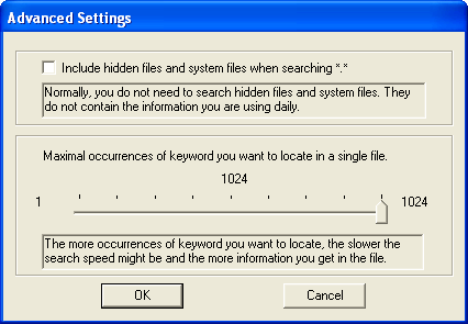 Advanced settings