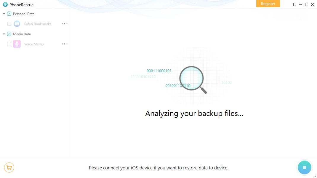 Scanning iTunes Backup File