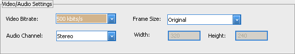 Video Audio Settings