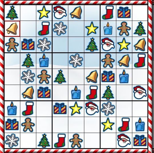 Christmas SuDoku-Gameplay