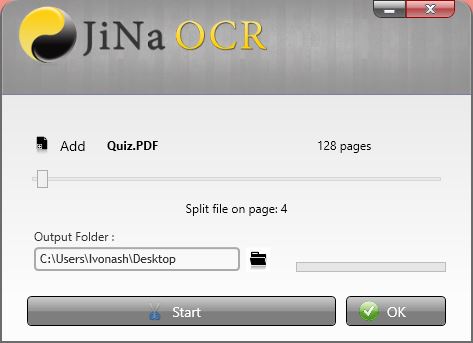 Splitting PDF File