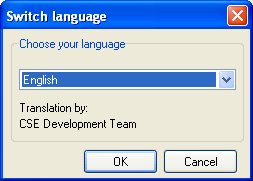 Switch Language Option