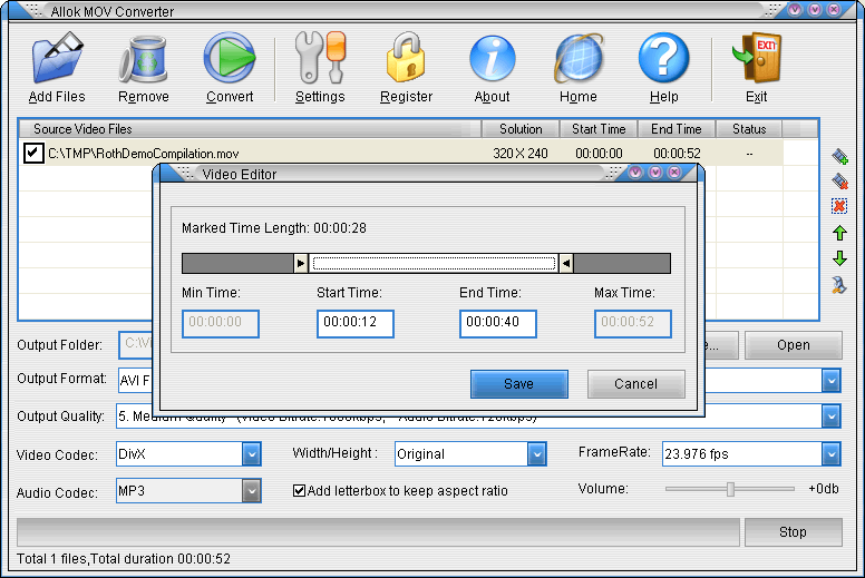 Video Editor For File Splitting