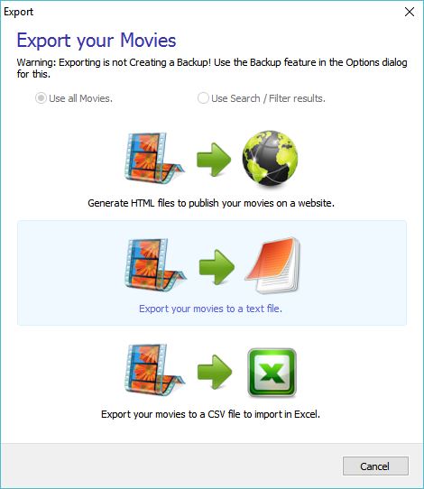 Exporting Catalog