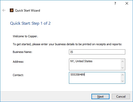 Quick Start Wizard