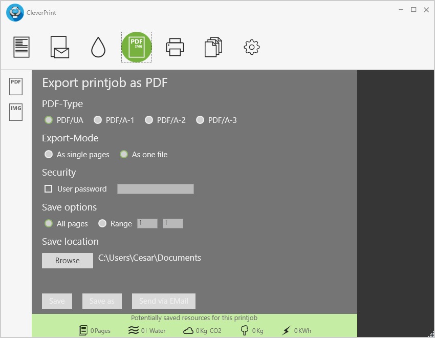 Export Printjob as PDF