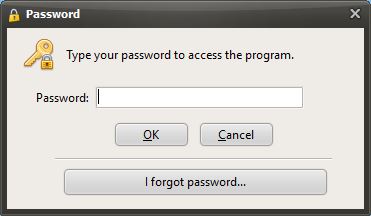 Entering Master Password