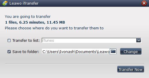 Configuring Transfer Settings