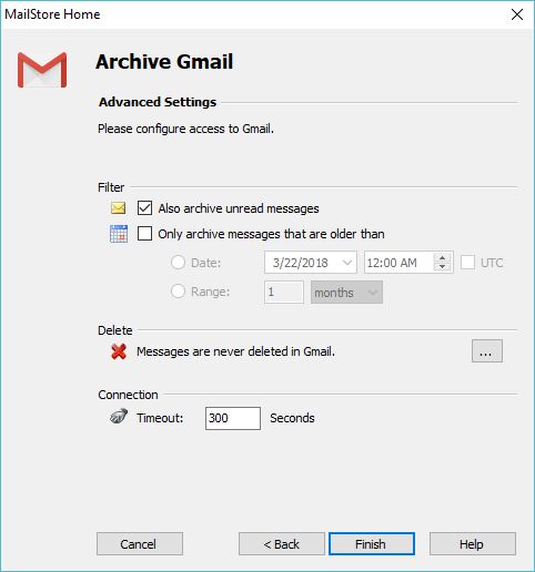 Configuring Archive Settings
