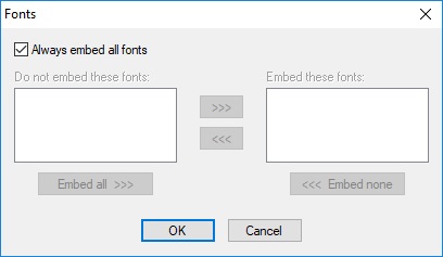 Fonts Options