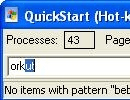 QuickStart search box