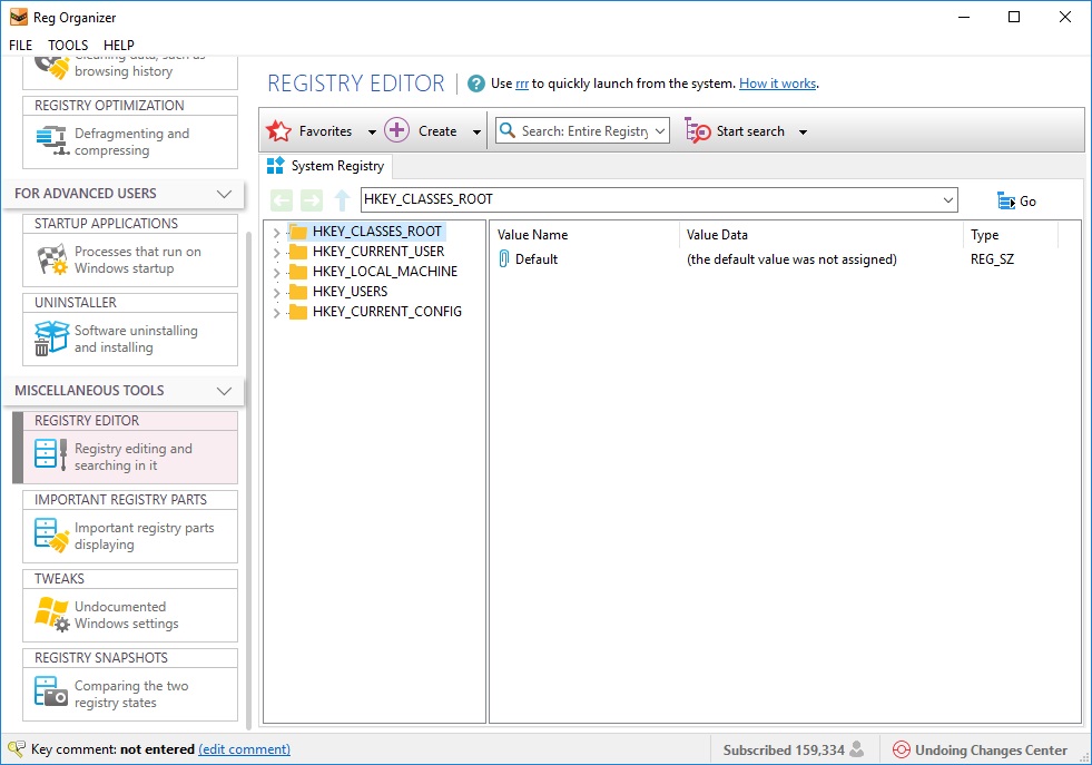 Registry Editor