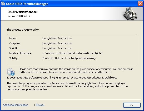 About O&O PartitionManager Pro