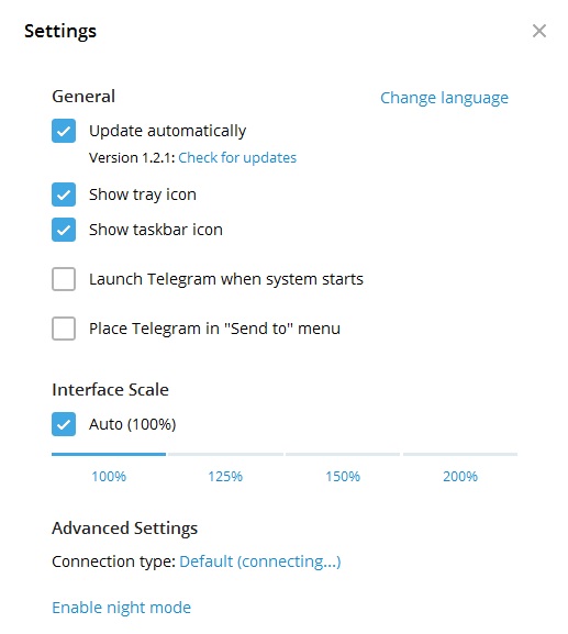 General Settings