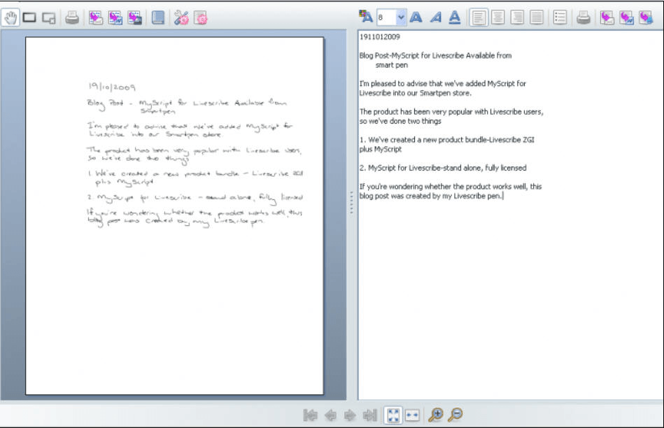 MyScript for Livescribe