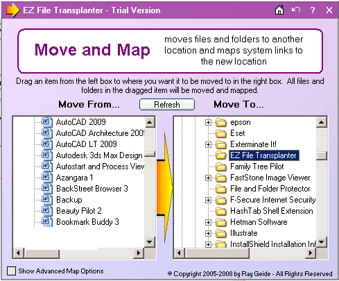 Move and Map