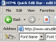 HTML Quick Edit Bar