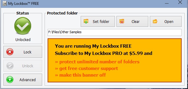 Unlock Folder