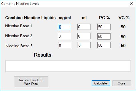 Calculating Nicotine Levels