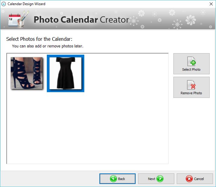 Adding Photos To Calendar