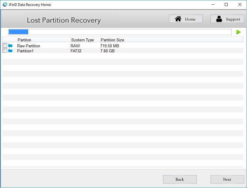 Lost Partition Recovery