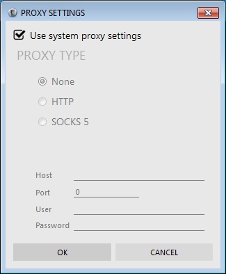 Proxy Settings