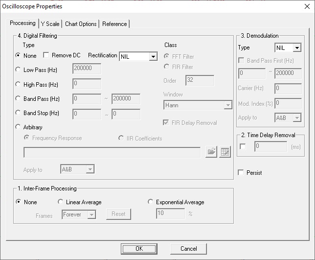 Oscilloscope Properties