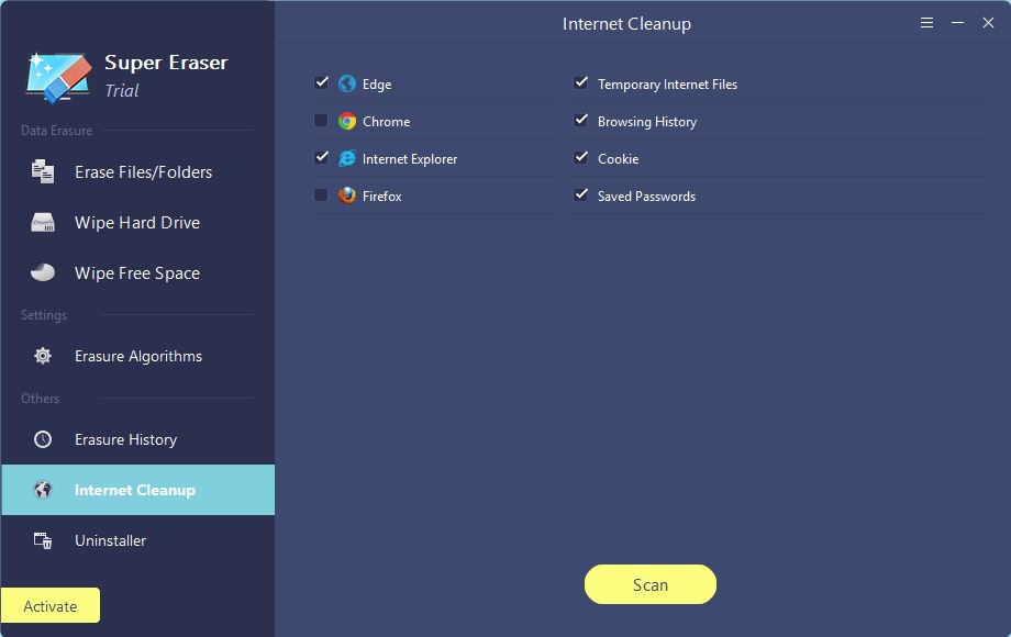 Internet Cleanup Tool