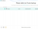 Selecting iTunes Backup File