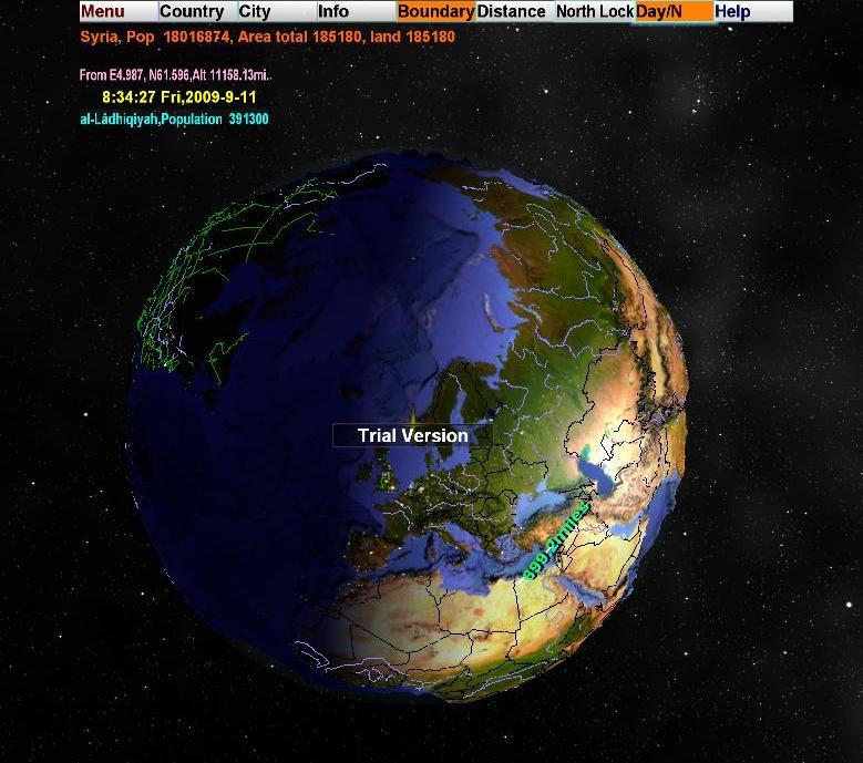 3D World Map.