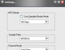 File settings window